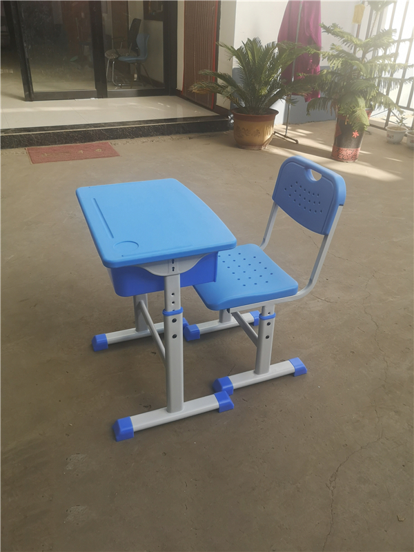 單人雙柱升降課桌椅